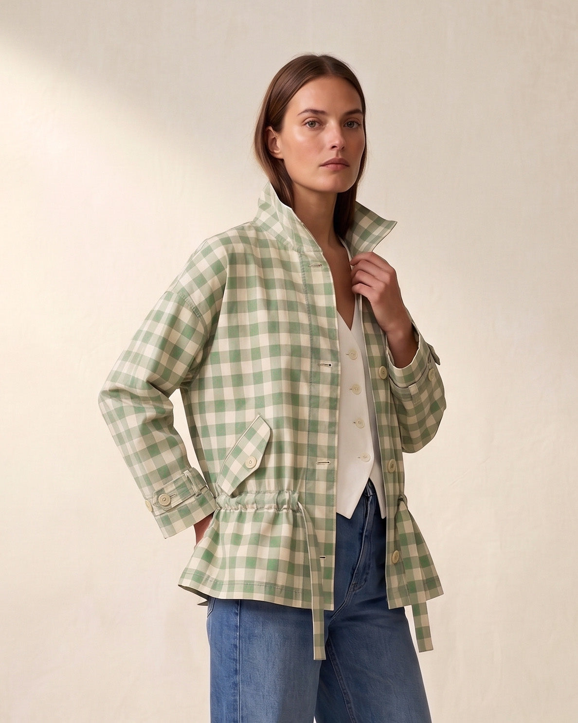 Chaqueta TRAMMA verde menta