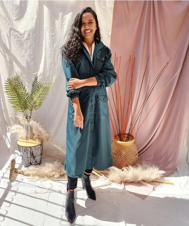 Abrigo UMAI verde esmeralda